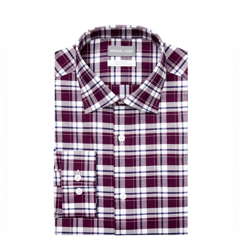Michael Kors Tech Stretch Regular Fit Dress Shirt - Designer